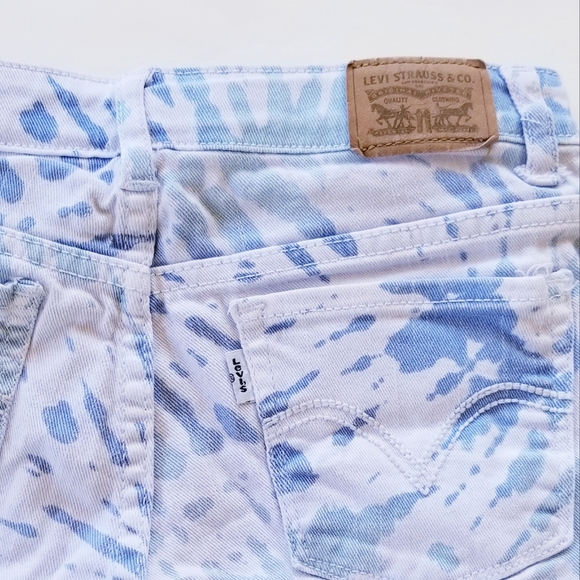 Levi's Tie Dye Shorts Size 10 Regular - Picture 7 of 11